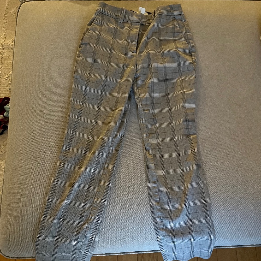 HM work plaid pants